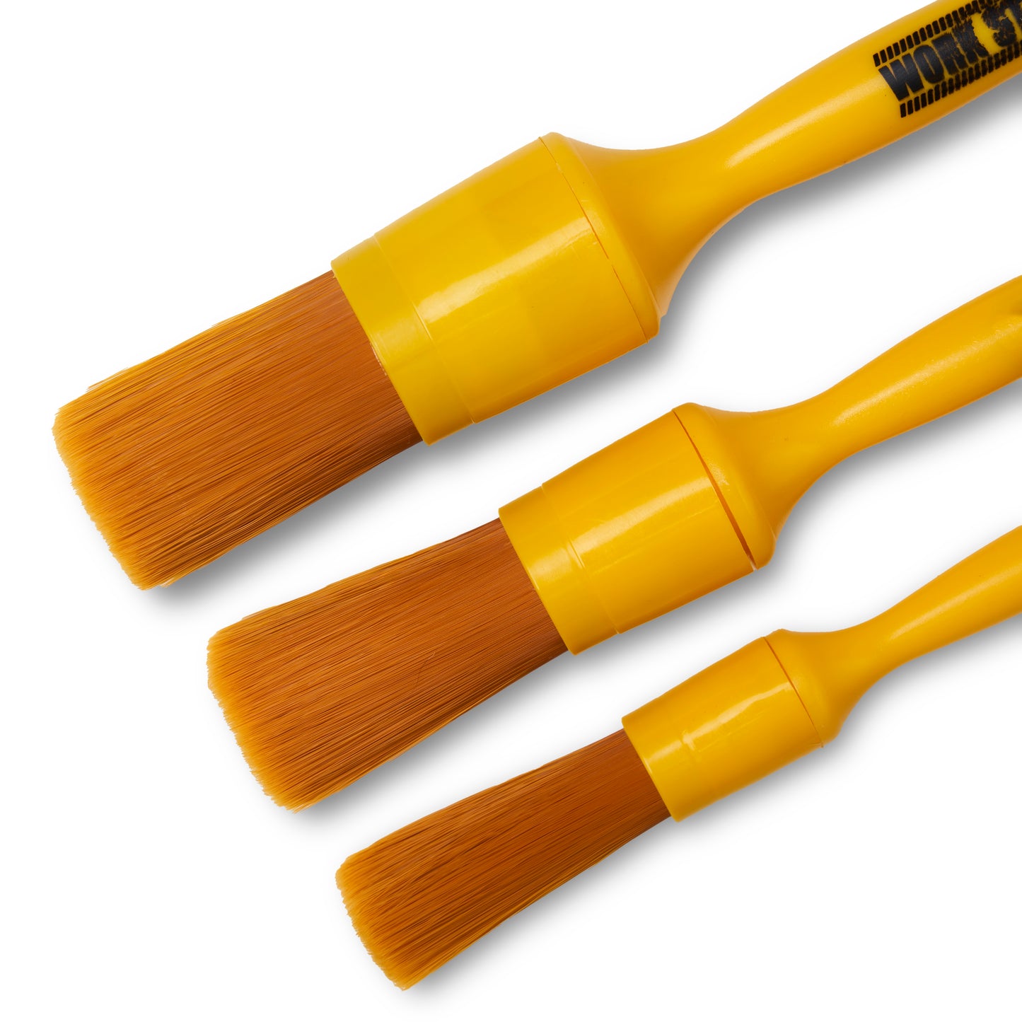 Work Stuff Detailing Albino Orange 3-pak – zestaw niezwykle delikatnych pędzelków detailingowych