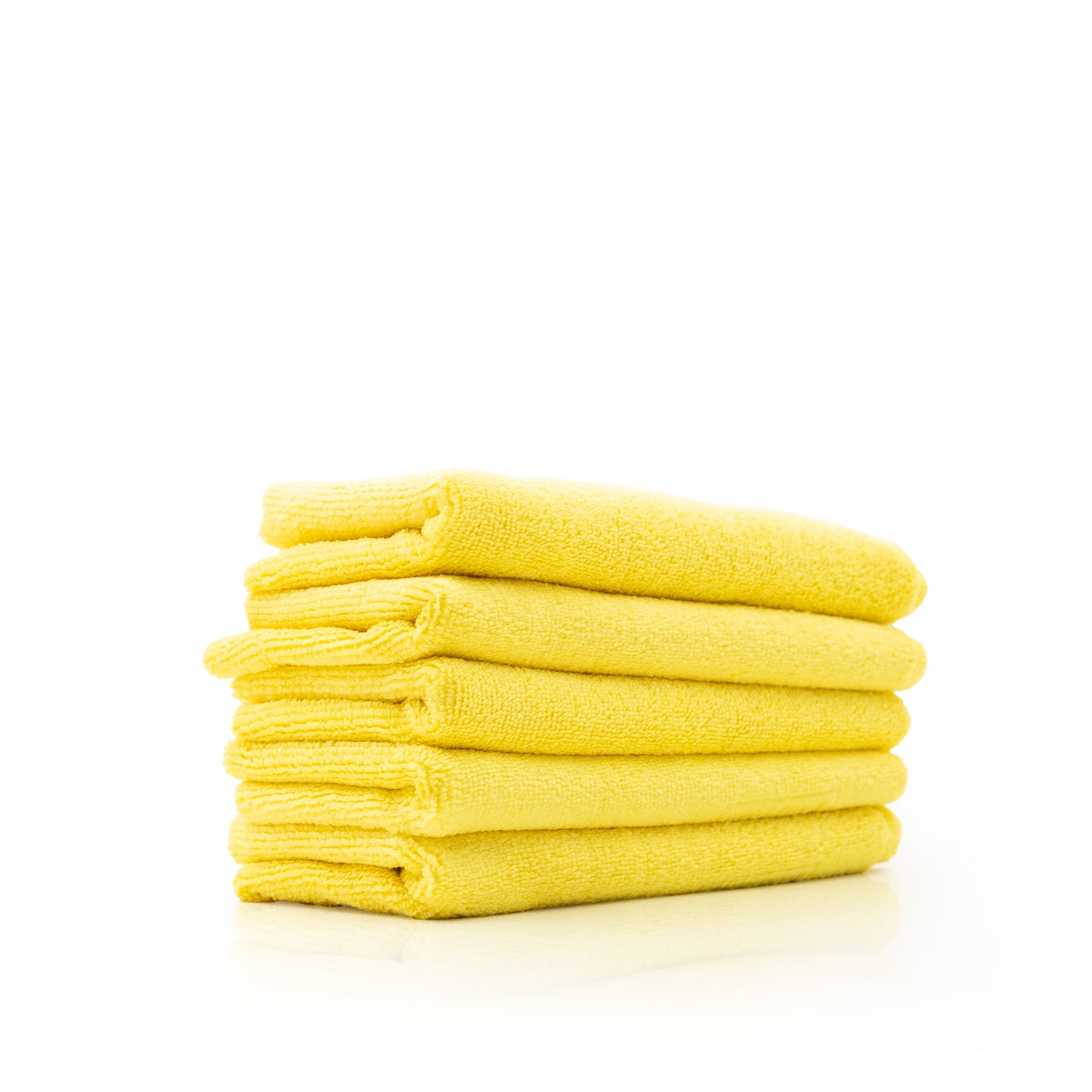 Work Stuff Worker Yellow 5-pack – delikatna mikrofibra bez obszycia 40×40 cm, 320 gsm