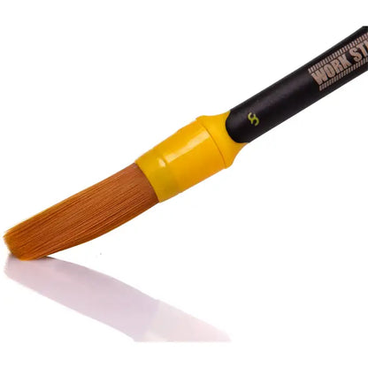 Work Stuff Detailing Brush Rubber Albino Orange – pędzelek detailingowy z gumowaną rękojeścią 16mm