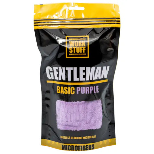 Work Stuff Gentleman Basic Purple – delikatna mikrofibra bez obszycia, 40x40cm, 350gsm