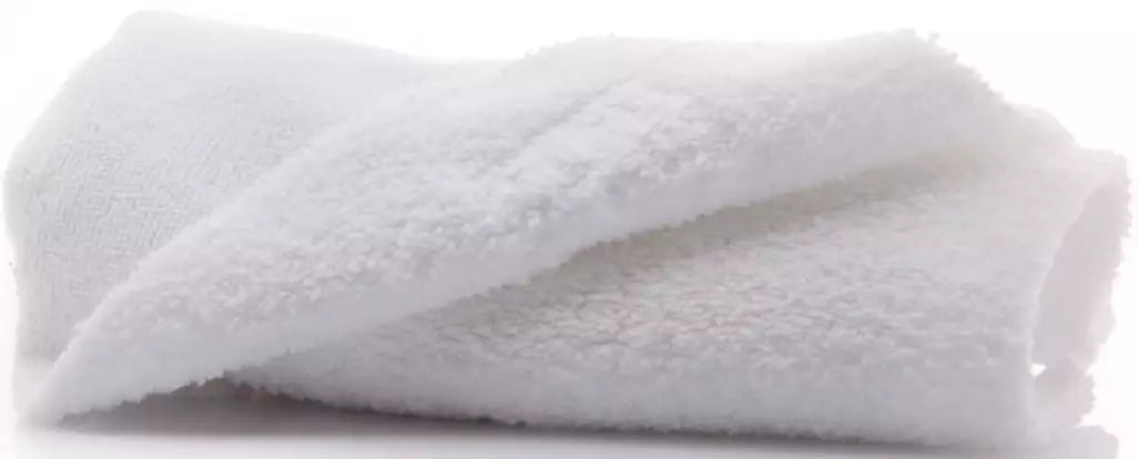 Work Stuff Gentleman Basic White – delikatna mikrofibra bez obszycia, 40x40cm, 350gsm