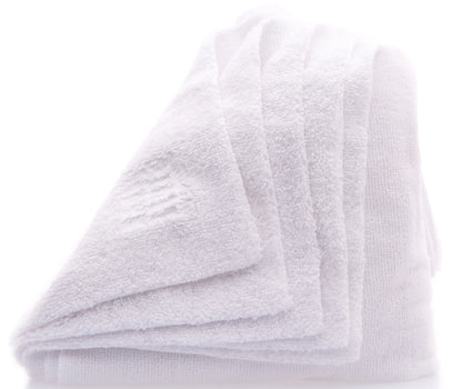 Work Stuff Gentleman Basic White – delikatna mikrofibra bez obszycia, 40x40cm, 350gsm