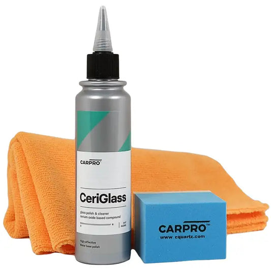 CARPRO CeriGlass Polish KIT zestaw do polerowania szyby szkła 150ml