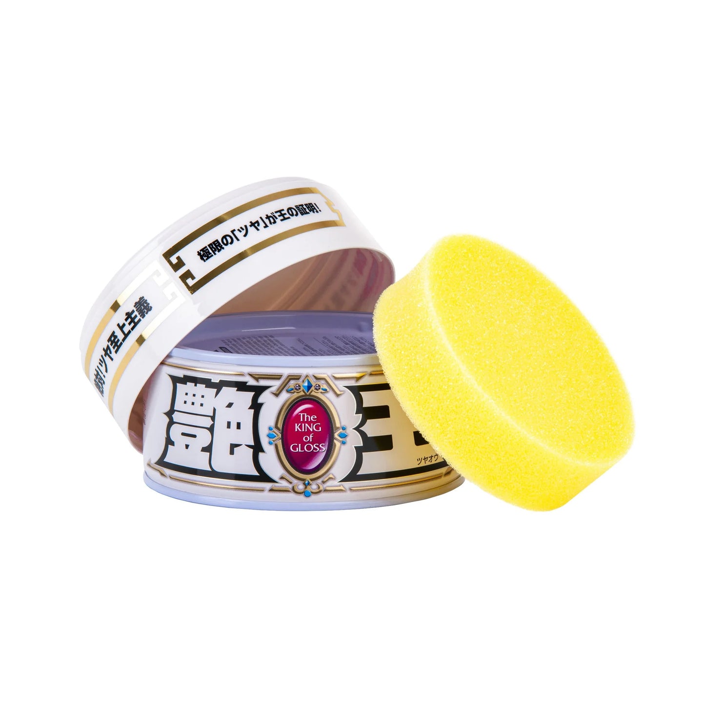 Soft99 The King of Gloss White – Twardy wosk samochodowy 300 g