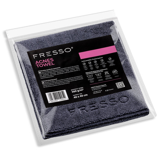 Fresso Agnes Towel 40×40 cm – uniwersalna mikrofibra z krótkim włosiem do detailingu auta