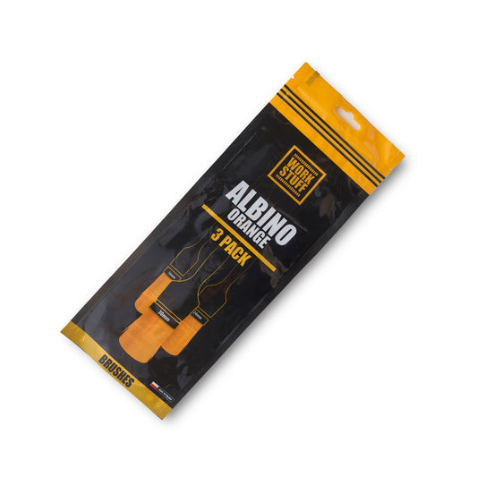 Work Stuff Detailing Albino Orange 3-pak – zestaw niezwykle delikatnych pędzelków detailingowych