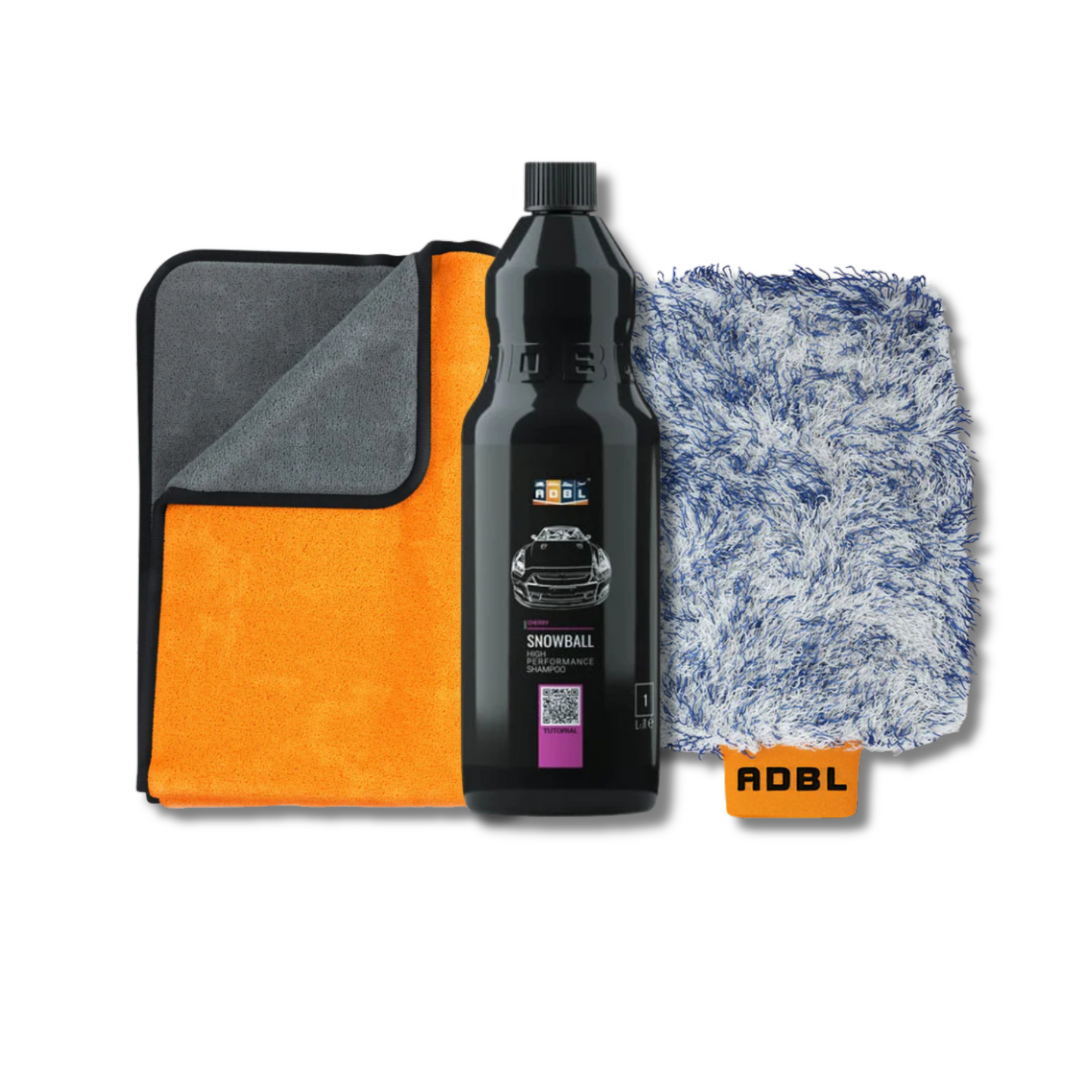 ADBL Snowball + ADBL Puffy Towel XL + ADBL Promitt - zestaw do mycia i osuszania