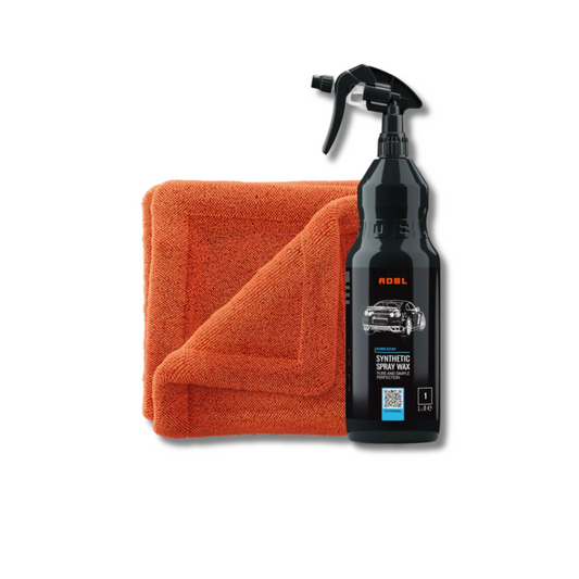 Synthetic Spray Wax + ADBL Double Mini Twisted Towel - Zestaw do Pielęgnacji Lakieru