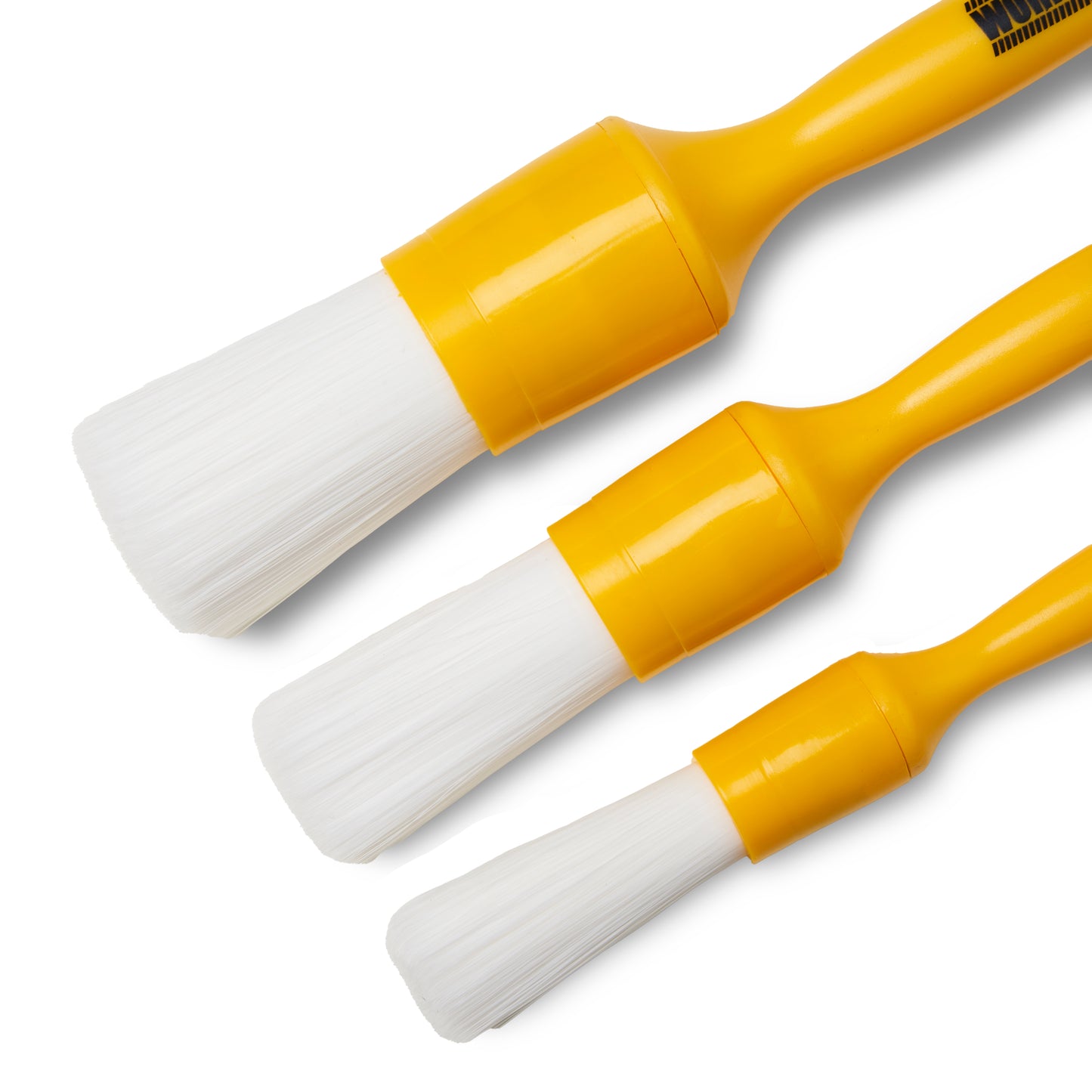 Work Stuff Detailing Albino 3-pak – zestaw niezwykle delikatnych pędzelków detailingowych