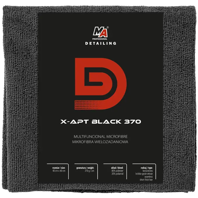 Ma X-APT Black - wszechstronna mikrofibra 40x40cm