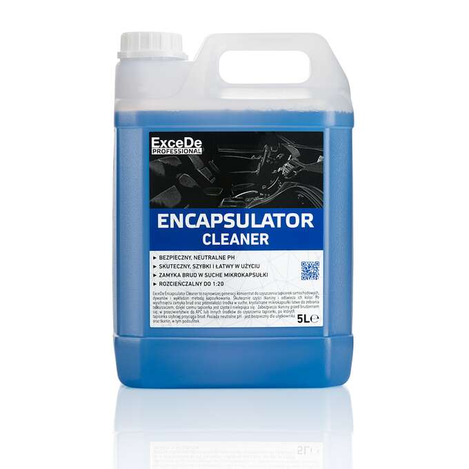 ExceDe Encapsulator Cleaner - preparat do bezpiecznego czyszczenia podsufitek i tapicerek zamyka brud w mikrokapsułki